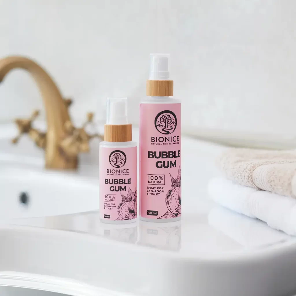 Bubble Gum vonios kambario kvapas su apelsinų ir mėtų natomis